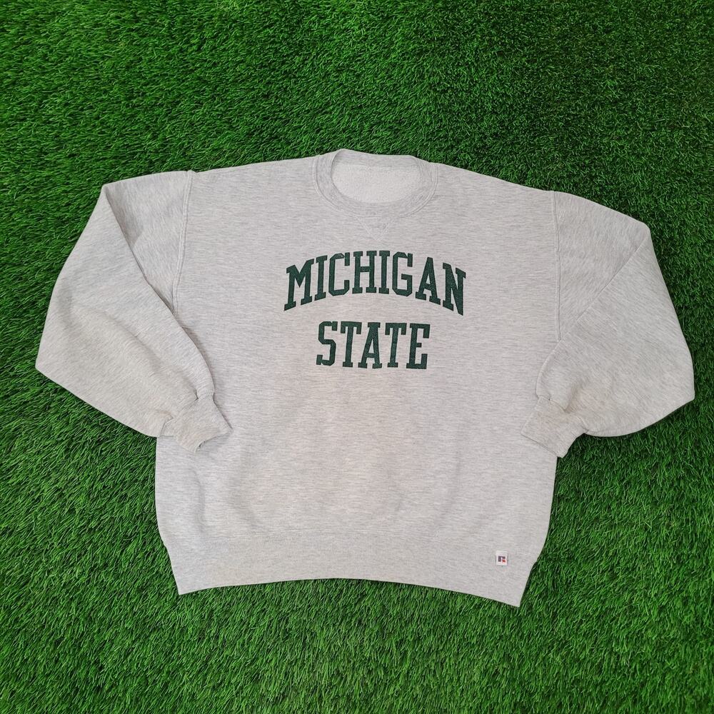 Vintage 90s Michigan State Sweatshirt Womens XL 24x24 Boxy
